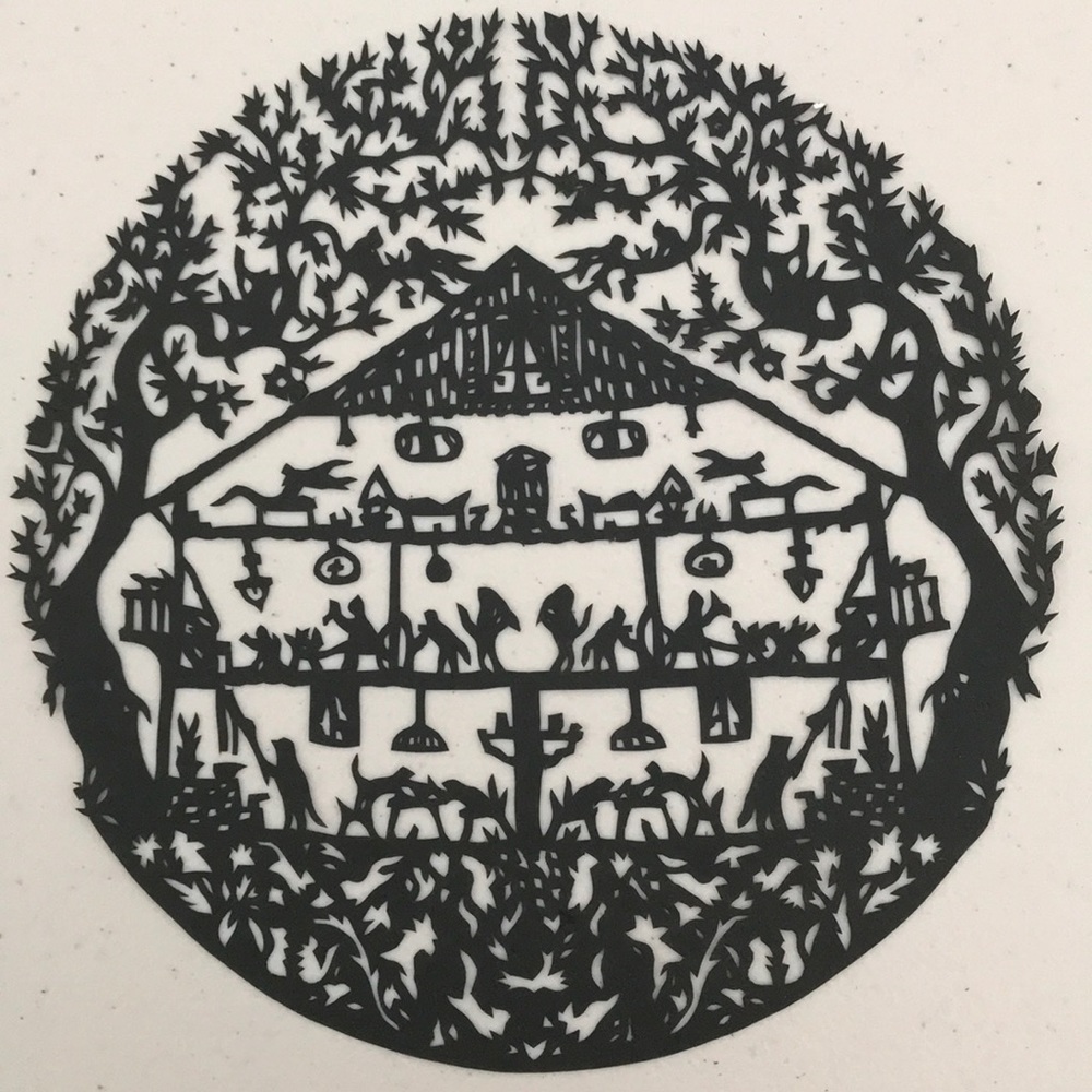 🔥ON SALE🔥Day Start 💖 Handmade PaperCut Silhouette Scherenschn…